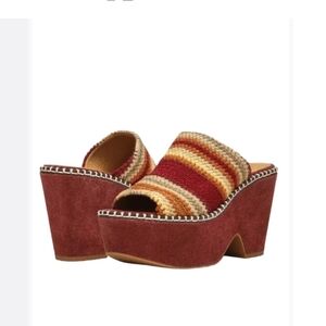 NWOT Joie Pendant Platform Mule Size 10